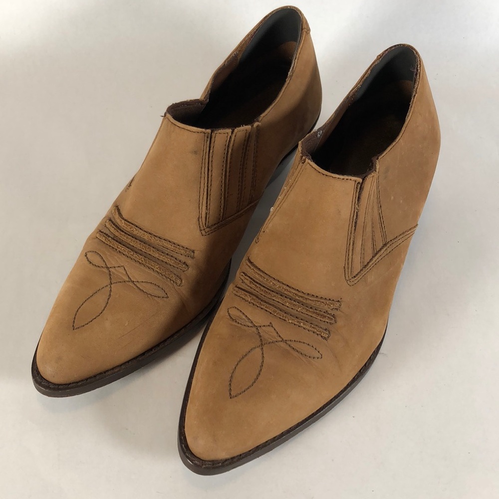 PAOLO FELLICCE Western Ankle Booties Size 8.5